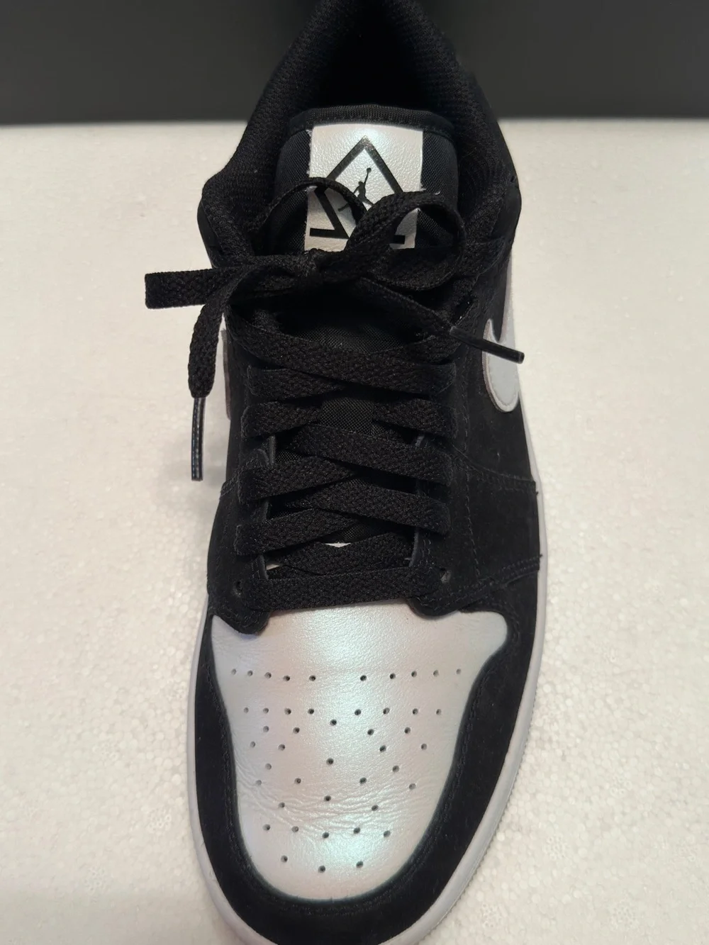 Jordan Men’s Black and White Low-Top Sneakers